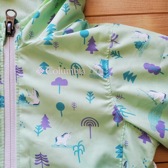 Columbia Toddler Girls' Mini Pixel Grabber Water Resistant Jacket - Unicorn - Picture 4 of 5